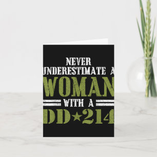 Frauen mit Dd-214 Damen-Veteranen-Tag-Geschenk-Shi Karte