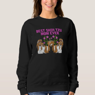 Frauen mit der besten Shih Tzu-Mama je und Niedlic Sweatshirt