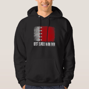 Frauen mit der besten Single-Mama je Bahrain-Flagg Hoodie