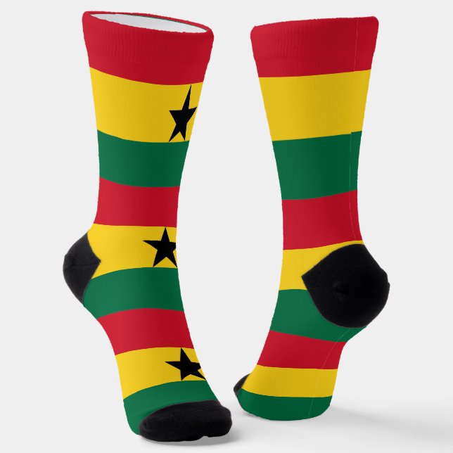 Frauen mit der Flagge Ghanas Socken (Gewinkelt)