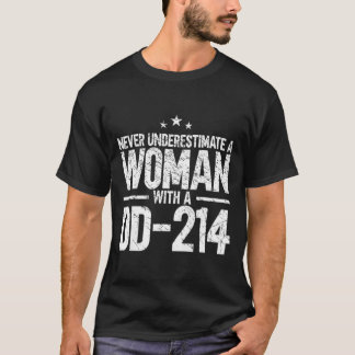 Frauen mit einer Vint DD-214 für Patriotik T-Shirt