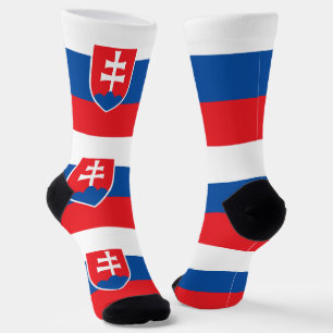 Frauen mit Flagge in der Slowakei Socken