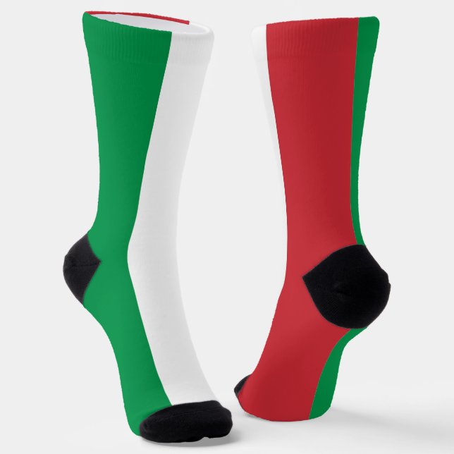 Frauen mit Flagge Italiens Socken (Gewinkelt)