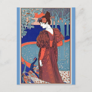 Frauen mit Friedensgesprächen von Louis John Rhead Postkarte