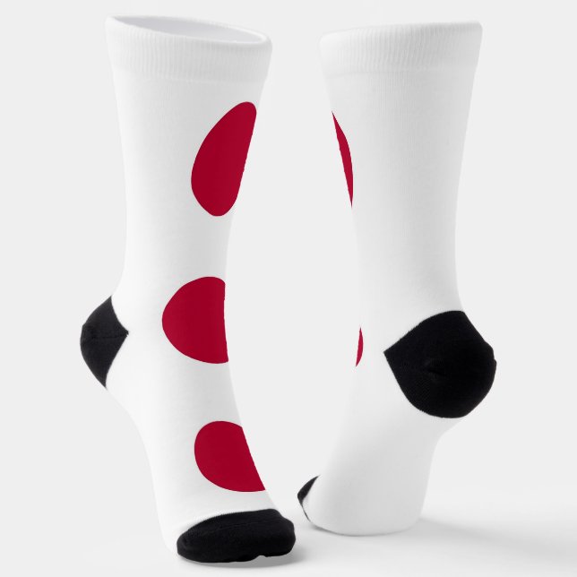 Frauen mit japanischer Flagge Socken (Gewinkelt)