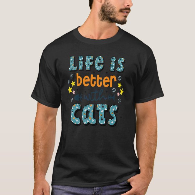 Frauen Mit Katzen Süßes Kätzchen T-Shirt (Vorderseite)