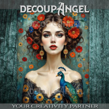 Frauen mit Pfauenbäumen und Roten Blume im Jugends