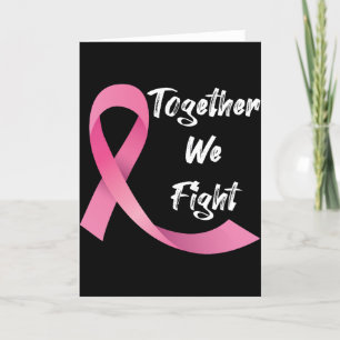 Frauen mit rosa Schleife Brustkrebsbewusstsein  Dankeskarte