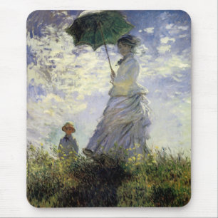 Frauen mit Sonnenschirm ~ Madame Monet mit ihrem S Mousepad