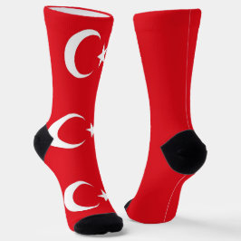 Frauen mit türkischer Flagge Socken