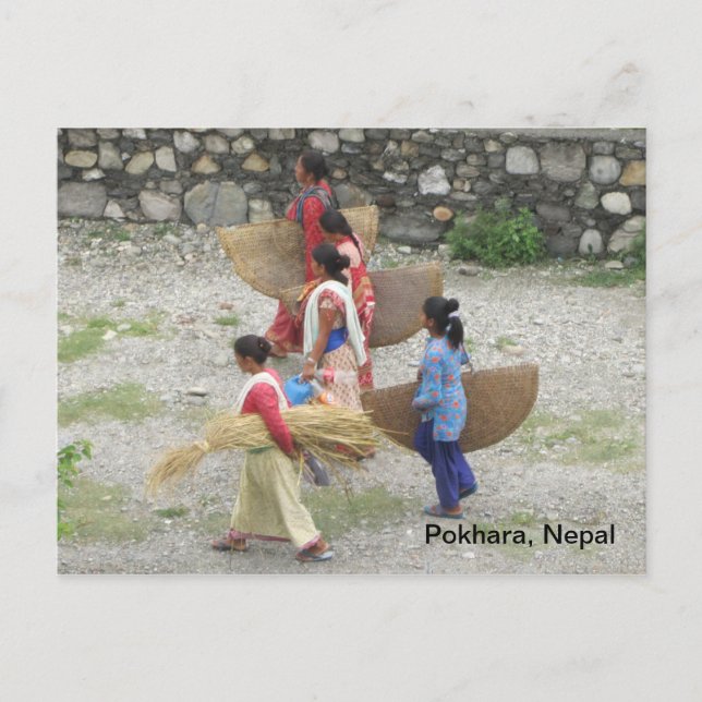 Frauen mit Wattenmatten Postkarte (Vorderseite)