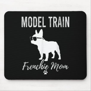 Frauen Modellbahn Franchie Mama Shirt Funny Dog Lo Mousepad
