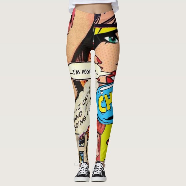 Frauen Moderne Pop Kunstästhetik Design T - Shirt Leggings (Vorderseite)