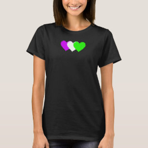 Frauen Modernes feministisches Suffragetherz T-Shirt