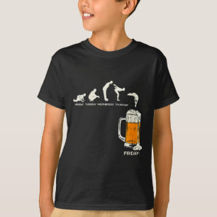 Frauen Montag Bis Freitag Bier Lustige Arbeitswoch T-Shirt