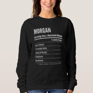 Frauen Morgan ernährungsphysiologische Fakten für Sweatshirt