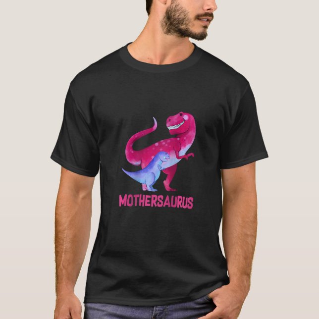 Frauen Mothersaurus Niedlich Mother Saurus Dinosau T-Shirt (Vorderseite)