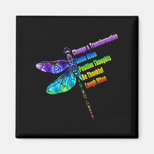 Frauen Motivationsgeschenk Libelle Magnet