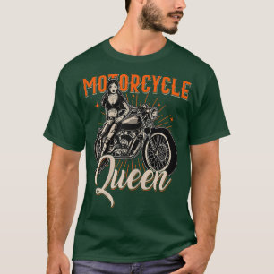 Frauen Motorrad Queen Biker Girl Vintag Motorbi T-Shirt