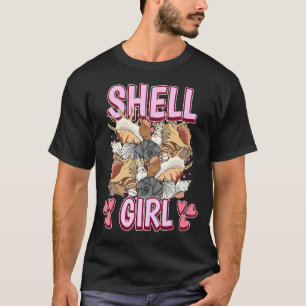 Frauen Muschel Girl Quote Mussel Clam Seashell Mus T-Shirt