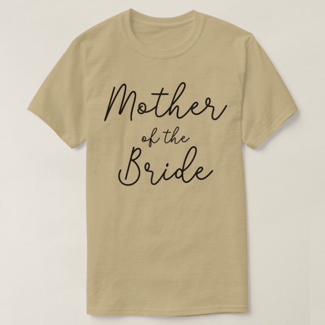 Frauen Mutter der Braut Brautparty, Mutter D T-Shirt (Design vorne)