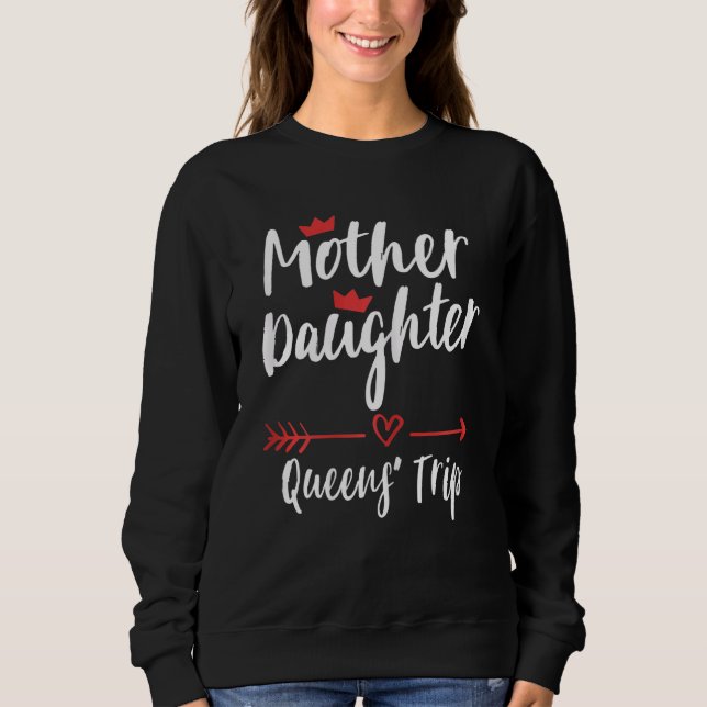 Frauen Mutter Tochter Reise Wochenende Urlaub Mama Sweatshirt (Vorderseite)