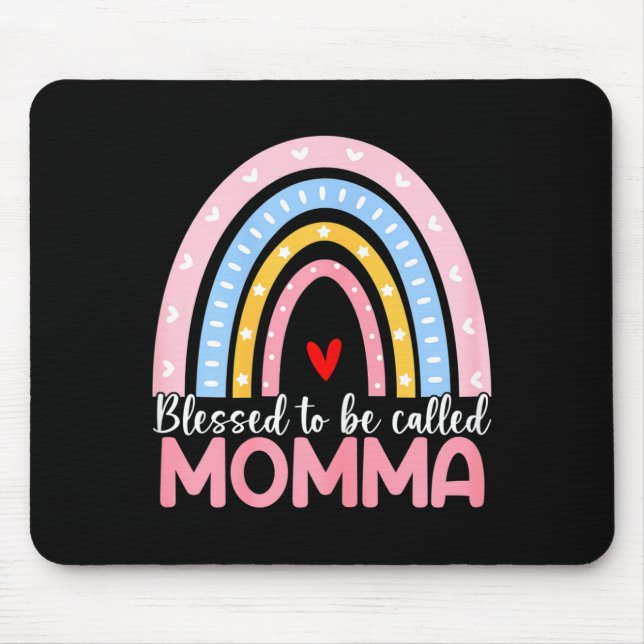 Frauen Muttertag gesegnet Mutter genannt zu werden Mousepad (Vorne)