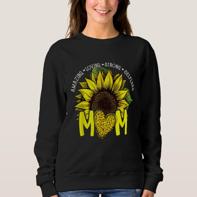 Frauen Muttertag Sonnenblumen Phantastisch Liebend Sweatshirt (Vorderseite)