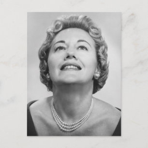 Frauen nach oben postkarte