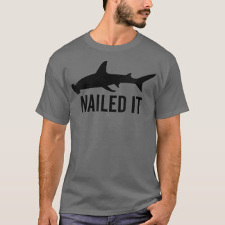 Frauen nagelten es Hammerhead Shark Funny Animal L T-Shirt