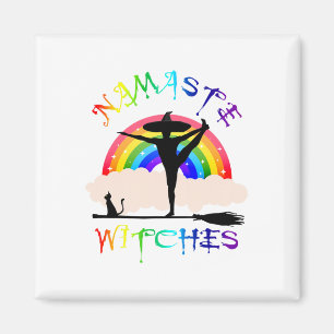 Frauen Namaste Hexen Yoga Magnet