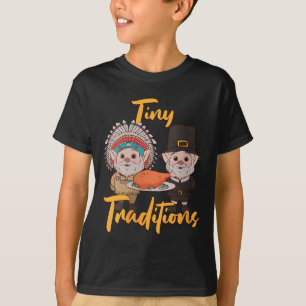 Frauen Native American Erntedankfest Gnom Pilger T-Shirt