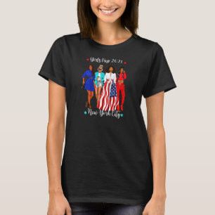 Frauen New York City Girls Trip 2021 Schwarze Frau T-Shirt