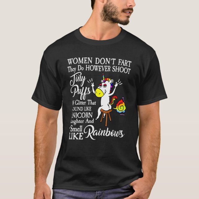 Frauen nicht Furz Einhorn Funny für Frauen Mädchen T-Shirt (Vorderseite)