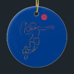 Frauen Niedlich Beach Volleyball Girl Volleyball Keramik Ornament<br><div class="desc">Damen Niedlich Beach Volleyball Girl Volleyball Serve Geschenk. Perfektes Geschenk für Ihren Vater,  Mama,  Papa,  Männer,  Frauen,  Freunde und Familienmitglieder am Erntedank Tag,  Weihnachten,  Muttertag,  Vatertag,  4. Juli,  1776 Unabhängiger Tag,  Veteranen Tag,  Halloween,  Patrick's Day</div>