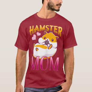 Frauen Niedlich Hamster Liebe Mama Tierherz T-Shirt
