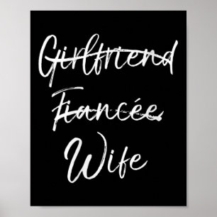 Frauen Niedlich Hochzeitsgeschenk Nicht Freundin F Poster