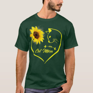 Frauen Niedlich Katzenjammer Mama Sonnenblumen Her T-Shirt