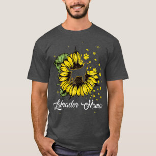 Frauen Niedlich Labrador Mama Sunflower Hund Mama  T-Shirt