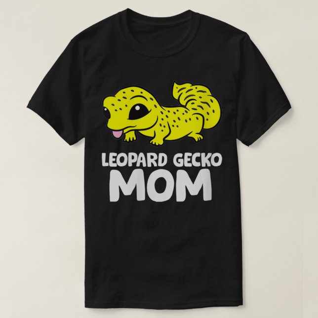 Frauen Niedlich Leopard Gecko Mama Reptile Gecko A T-Shirt (Design vorne)