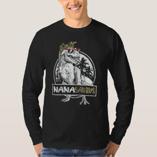 Frauen Niedlich Nanasaurus Grandma Dinosaurier Rex T-Shirt
