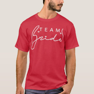 Frauen Niedlich Team Bridge Cursive Schriftart Her T-Shirt