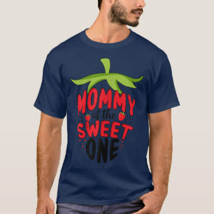 Frauen Niedliche Erdbeere ErstgeburtenFamilienmatt T-Shirt