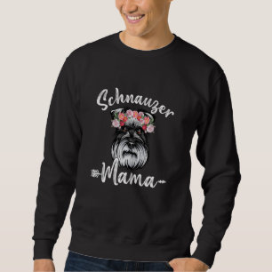 Frauen Niedliche Hunde Mama Muttertag Schnauzer Ma Sweatshirt