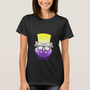 Frauen Niedliche Katze Tierärztin Genderflüssigkei T-Shirt