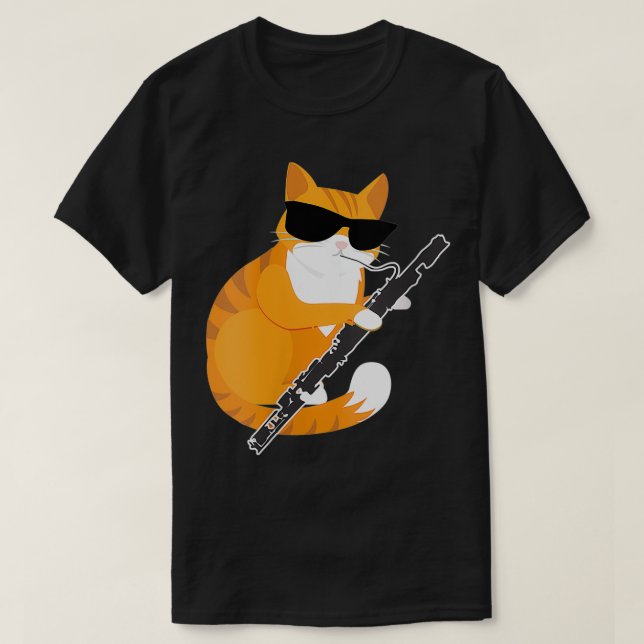 Frauen Niedliche Musikkatze Sonnenbrille Musical I T-Shirt (Design vorne)