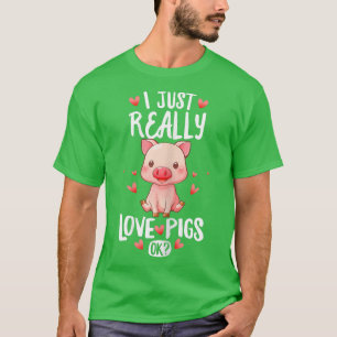 Frauen Niedlicher Bauer, ich habe nur wirklich Lie T-Shirt