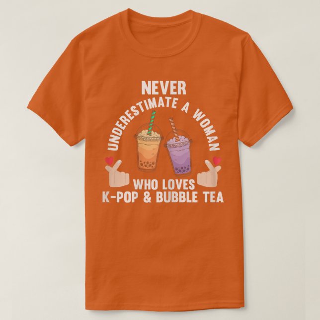 Frauen Niemals Lieben K-Pop & Bubble Tee K-Pop (Design vorne)
