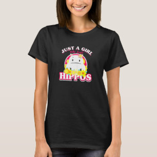 Frauen Nilpferd Mädchen Nashorn Seekuh Behemoth Mä T-Shirt