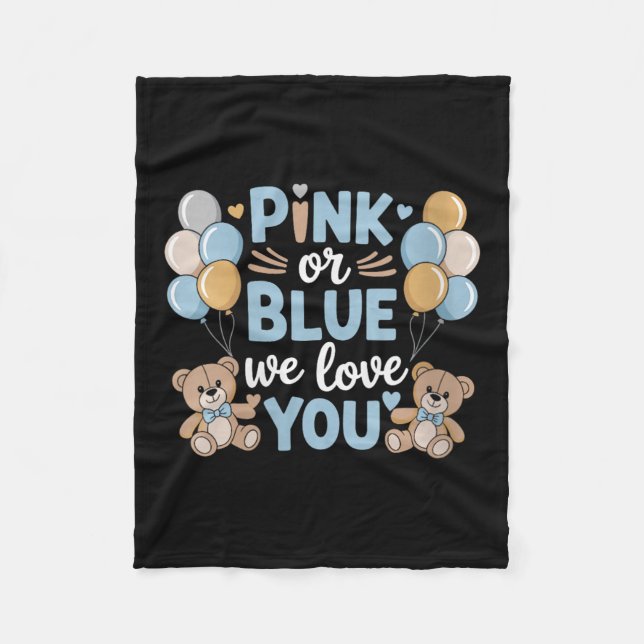 Frauen NK oder Blau Wir Liebe Sie, Schwangerschaft Fleecedecke (Vorderseite)